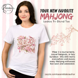Rolig Mahjong-entusiast Damers Tri-Blend Tröja