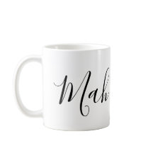 Rolig Mahjong-kopp med personlig text "Mah Coffee"