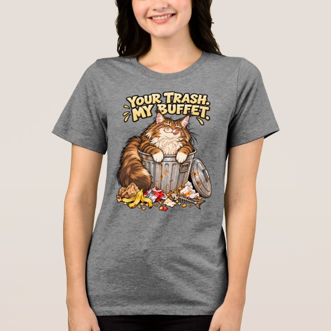Rolig Maine Coon-katt Billy T Shirt (Framsida)