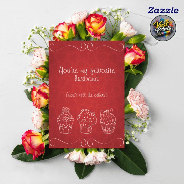 Rolig Make Favorit Make Alla Hjärtans Dag Kort (Funny Husband Favorite Husband Valentine's Card)