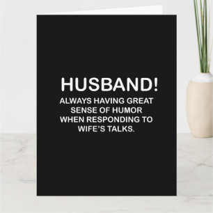 Rolig Make Husband Hubby Citat Kort