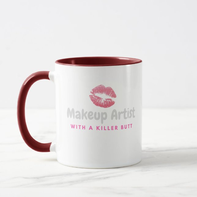 Rolig Makeupkonstnär med en mördareändamugg Mugg (Vänster)