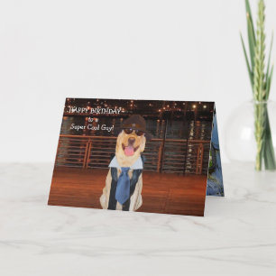 Rolig Male släktingfödelsedag Kort