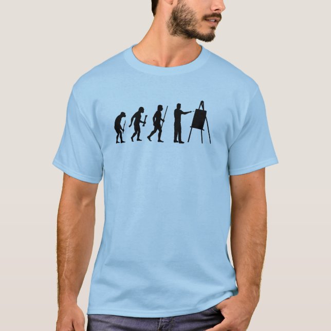 Rolig målningevolutionSilhouette Tee (Framsida)