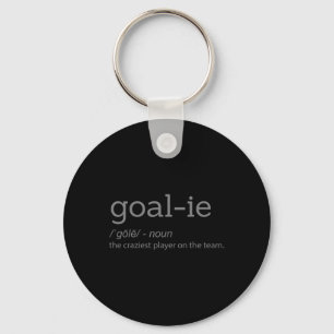 Rolig Målvakt Definition Fotboll Hockey P Nyckelring