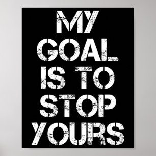 Rolig Målvakt Fotboll Målvakt Fotboll Hockey Män Poster