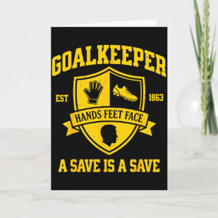 Rolig Målvakt Fotboll Målvakt Keeper Retro Varsity Kort