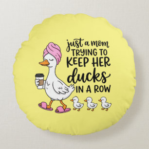 Rolig mamma ankor word art rund kudde