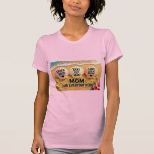 Rolig mamma beachskjorta – Snackboss taxi 24/7 mam T Shirt
