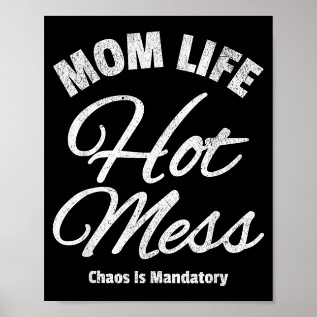 Rolig Mamma Citat Moderskap Humor Sarksam Poster (Framsidan)