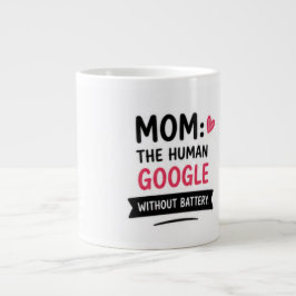 Rolig mamma Den mänskliga Google-kaffemuggen Jumbo Mugg