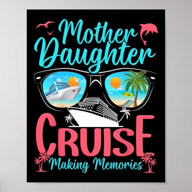 Rolig mamma dotter semester kryssning mor dotter poster (Framsidan)