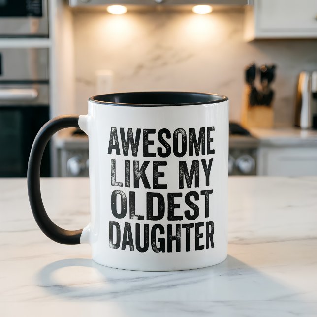 Rolig mamma fantastisk som min äldsta dotter  mugg (Skapare uppladdad)