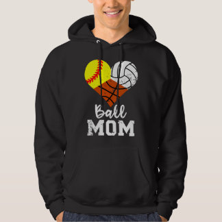 Rolig mamma för bollsport, volleyboll, basket - Ma Hoodie