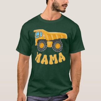 Rolig Mamma Konstruktion Ecavator Matchande Familj T Shirt