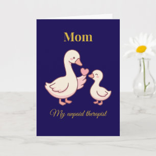 Rolig Mamma Kort Min Obetalda Terapeut Söt