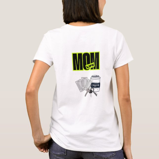 Rolig mamma-liv t-shirt (Baksida)