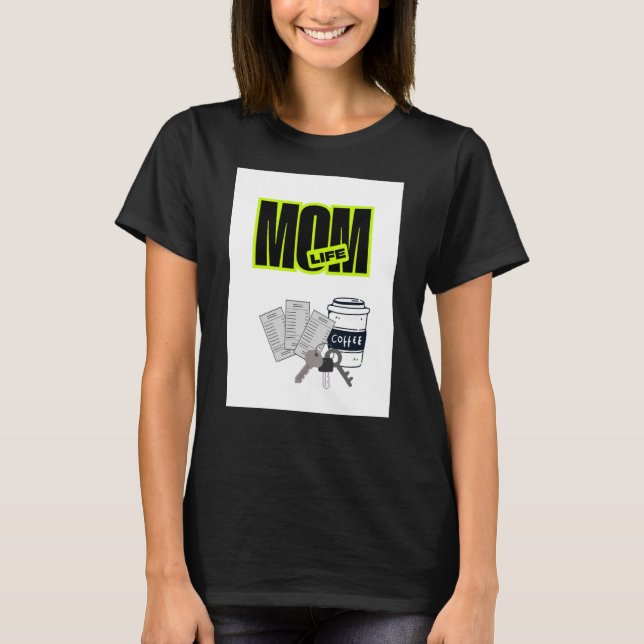 Rolig mamma-liv t-shirt (Framsida)