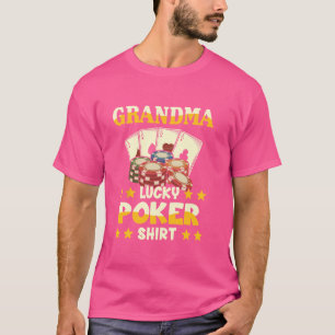 Rolig Mamma Lucky Poker T-shirt För Mormor Poke