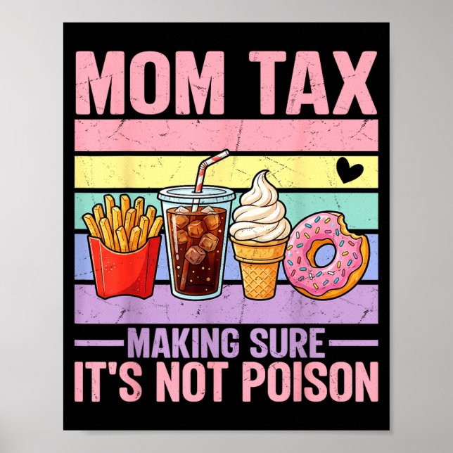 Rolig Mamma Skatt Ser Till Att Inte Förgifta Mors  Poster (Framsidan)