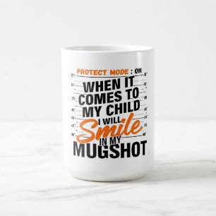 Rolig Mamma Skyddsläge Sarksastisk Mamma Citat T-S Kaffemugg