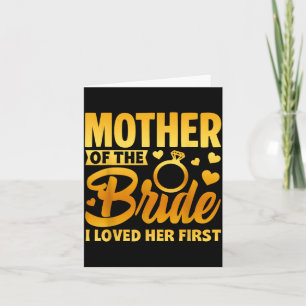 Rolig mamma till bruden moderlig kärlek bröllop kort