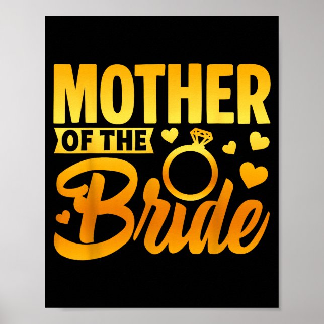 Rolig mamma till bruden moderlig kärlek bröllop poster (Framsidan)