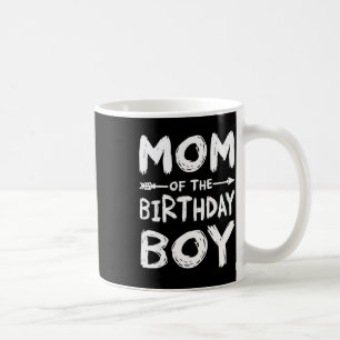 Rolig mamma till födelsedagspojken matchande famil kaffemugg