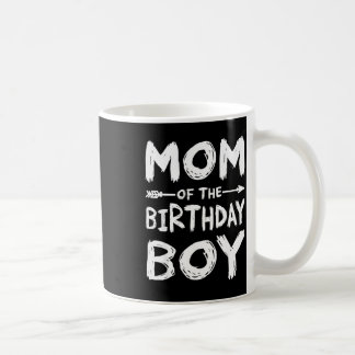 Rolig mamma till födelsedagspojken matchande famil kaffemugg