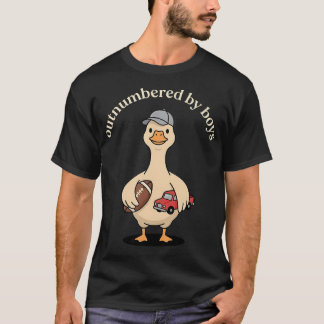 Rolig mamma till pojkar, övermannad av pojkar fotb t shirt