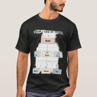 Rolig mamma VD för hemmet flödesschema T Shirt