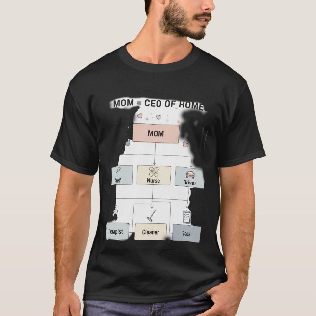 Rolig mamma VD för hemmet flödesschema T Shirt (Framsida)