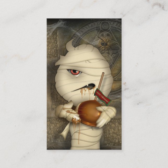 Rolig mammaHalloween dräkt Visitkort (Framsida)