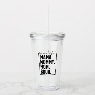Rolig mammaliv Akryl Tumbler Kopp Take Away Mugg