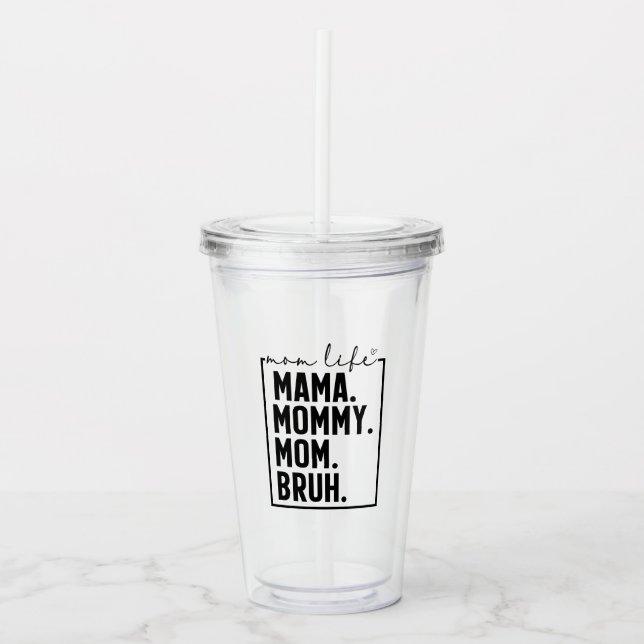 Rolig mammaliv Akryl Tumbler Kopp Take Away Mugg (Framsida)