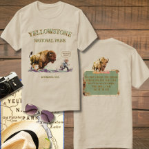 Rolig Man Löper Bison Amerikansk Buffel T-Shirt