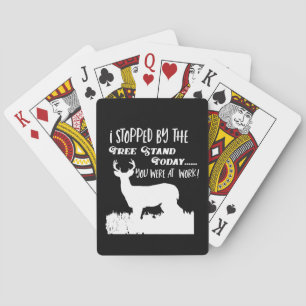 Rolig manar för bock för hjortjaktcitationstecken casinokort