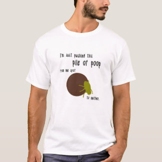 Rolig manar skjorta för dyngaskalbagge t-shirt
