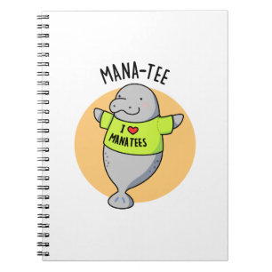 Rolig Manatee Djur Puns Anteckningsbok