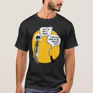 Rolig måndag Katt Kontor Humor Sarcasm T Shirt