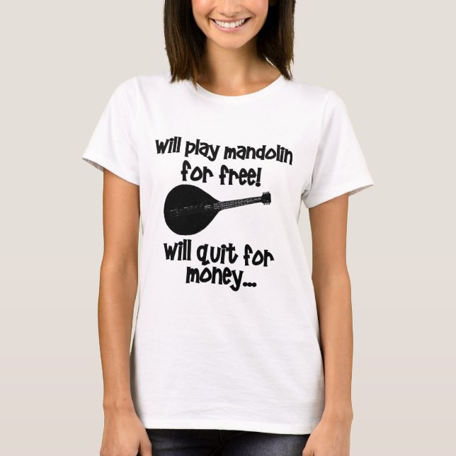 rolig mandolin t shirt (Framsida)