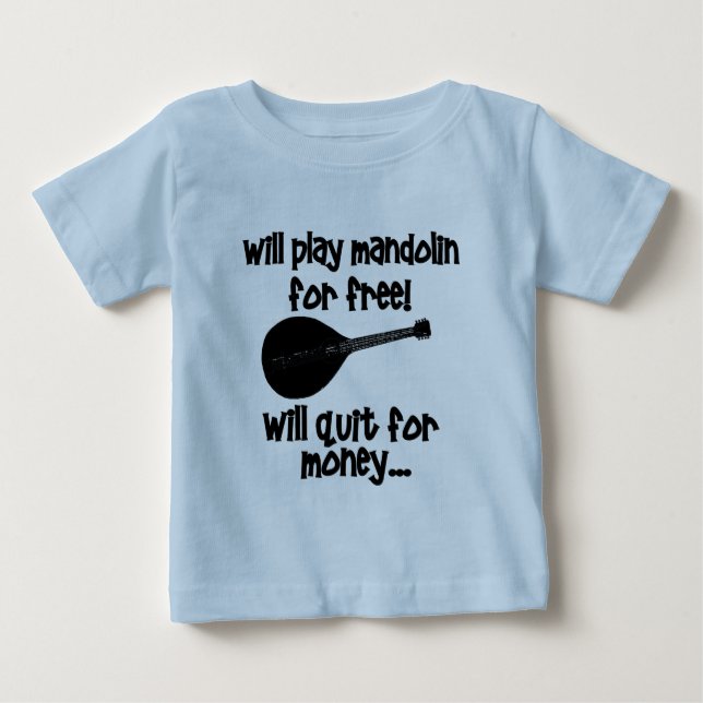 rolig mandolin tee shirt (Framsida)