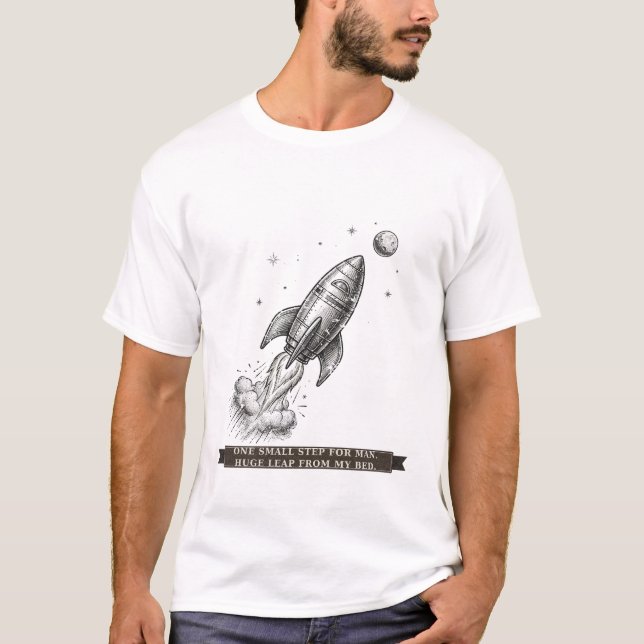 Rolig månlandare t shirt (Framsida)