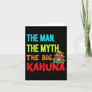 Rolig Mannen Myten Den Store Kahuna Mäns Tiki F Kort