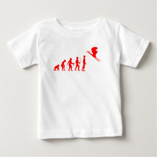Rolig människans utveckling till skidåkare t shirt