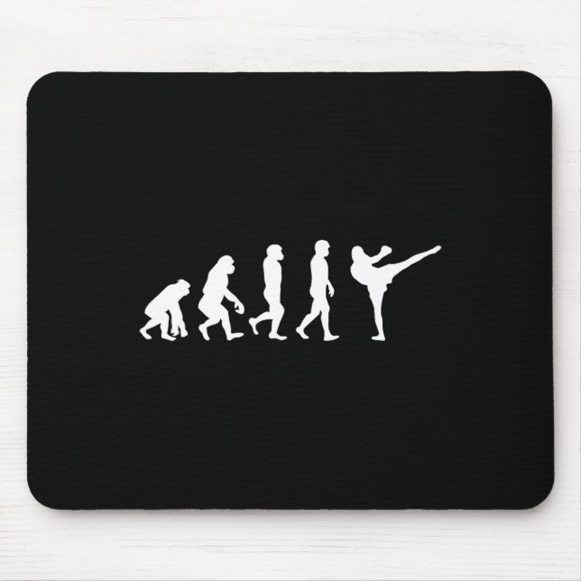 Rolig människosläktet gorilla evolution karate box musmatta (Framsidan)