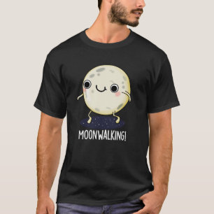 Rolig månpromenaddans skämt med mörk bakgrund t shirt
