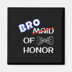 Rolig mans bröllop matchande sängkammarfest bror magnet