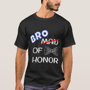 Rolig mans bröllop matchande sängkammarfest bror t shirt