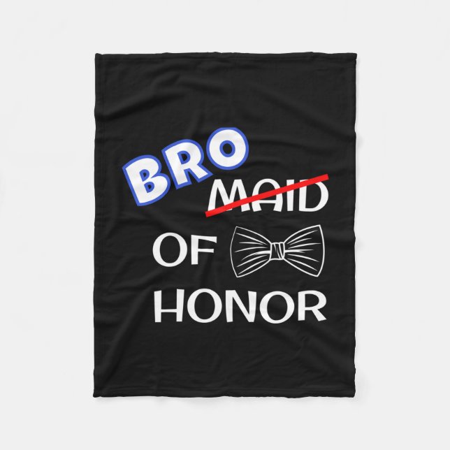 Rolig mans bröllop matchande sängkamrat fest bror fleecefilt (Framsidan)